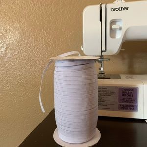 Elastics 1/4” white 6mm. FREE SHIPPING!